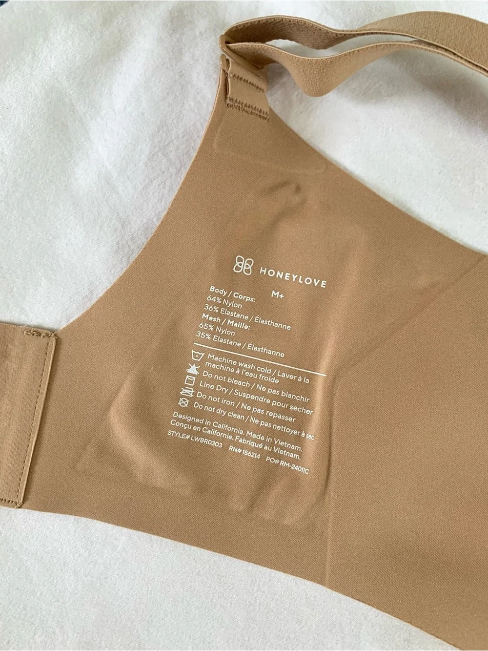 Honeylove nude wireless